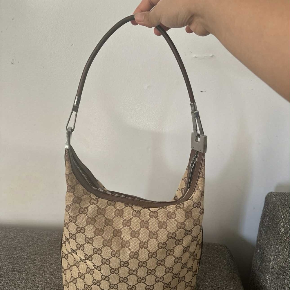 Gucci Tan and Brown Shoulder Bag